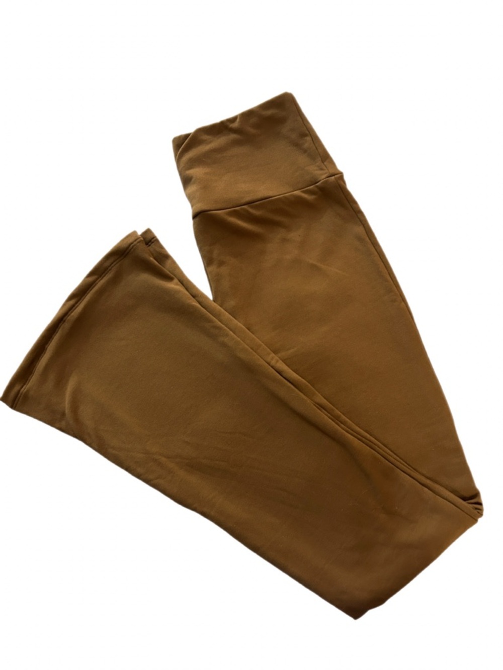 S-M Brown Stretch Flare Leggings
